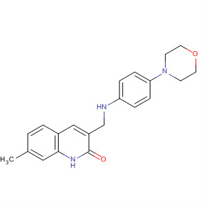 911105-93-6  2(1H)-Quinolinone, 7-methyl-3-[[[4-(4-morpholinyl)phenyl]amino]methyl]-