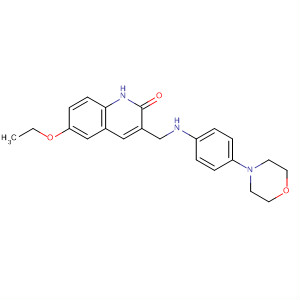 911105-94-7  2(1H)-Quinolinone, 6-ethoxy-3-[[[4-(4-morpholinyl)phenyl]amino]methyl]-