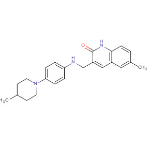 911105-97-0  2(1H)-Quinolinone,6-methyl-3-[[[4-(4-methyl-1-piperidinyl)phenyl]amino]methyl]-
