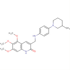911106-01-9  2(1H)-Quinolinone,5,6,7-trimethoxy-3-[[[4-(3-methyl-1-piperidinyl)phenyl]amino]methyl]-
