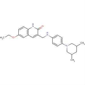 911106-02-0  2(1H)-Quinolinone,3-[[[4-(3,5-dimethyl-1-piperidinyl)phenyl]amino]methyl]-6-ethoxy-