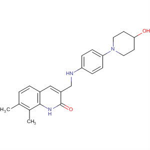 911106-05-3  2(1H)-Quinolinone,3-[[[4-(4-hydroxy-1-piperidinyl)phenyl]amino]methyl]-7,8-dimethyl-