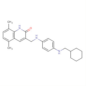 911106-22-4  2(1H)-Quinolinone,3-[[[4-(cyclohexylmethylamino)phenyl]amino]methyl]-5,8-dimethyl-