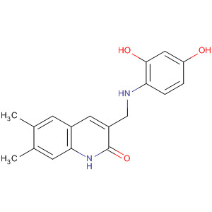 911106-34-8  2(1H)-Quinolinone,3-[[(2,4-dihydroxyphenyl)amino]methyl]-6,7-dimethyl-