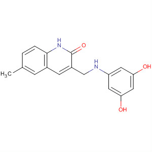 911106-35-9  2(1H)-Quinolinone, 3-[[(3,5-dihydroxyphenyl)amino]methyl]-6-methyl-