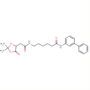 911359-48-3  1,3-Dioxolane-4-acetamide,N-[6-([1,1'-biphenyl]-3-ylamino)-6-oxohexyl]-2,2-dimethyl-5-oxo-