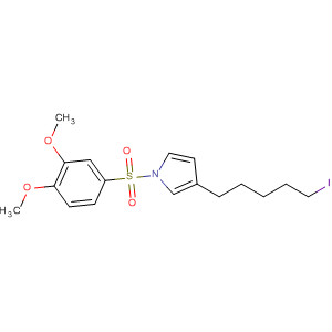 911365-23-6  1H-Pyrrole, 1-[(3,4-dimethoxyphenyl)sulfonyl]-3-(5-iodopentyl)-