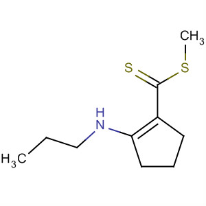 91140-51-1  1-Cyclopentene-1-carbodithioic acid, 2-(propylamino)-, methyl ester