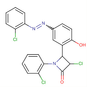 911430-10-9  2-Azetidinone,3-chloro-1-(2-chlorophenyl)-4-[5-[(2-chlorophenyl)azo]-2-hydroxyphenyl]-