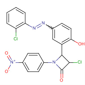 911430-15-4  2-Azetidinone,3-chloro-4-[5-[(2-chlorophenyl)azo]-2-hydroxyphenyl]-1-(4-nitrophenyl)-