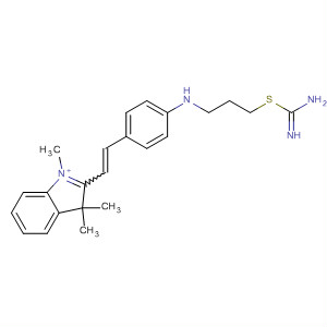 911710-01-5  3H-Indolium,2-[2-[4-[[2-[(aminoiminomethyl)thio]ethyl]methylamino]phenyl]ethenyl]-1,3,3-trimethyl-