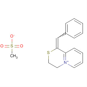 911714-54-0  1H-Pyrido[2,1-c][1,4]thiazin-5-ium, 3,4-dihydro-1-(phenylmethylene)-,methanesulfonate