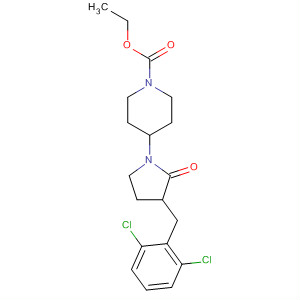 911718-64-4  1-Piperidinecarboxylic acid,4-[3-[(2,6-dichlorophenyl)methyl]-2-oxo-1-pyrrolidinyl]-, ethyl ester