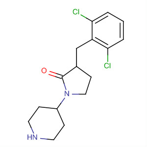 911718-65-5  2-Pyrrolidinone, 3-[(2,6-dichlorophenyl)methyl]-1-(4-piperidinyl)-