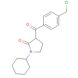 911719-29-4  2-Pyrrolidinone, 3-[4-(chloromethyl)benzoyl]-1-cyclohexyl-