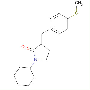 911719-35-2  2-Pyrrolidinone, 1-cyclohexyl-3-[[4-(methylthio)phenyl]methyl]-