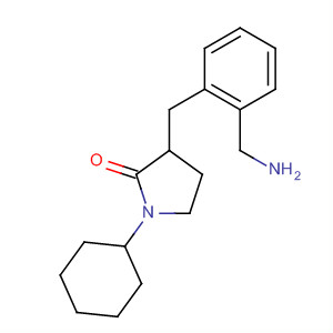 911719-68-1  2-Pyrrolidinone, 3-[[2-(aminomethyl)phenyl]methyl]-1-cyclohexyl-