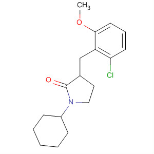 911719-78-3  2-Pyrrolidinone, 3-[(2-chloro-6-methoxyphenyl)methyl]-1-cyclohexyl-