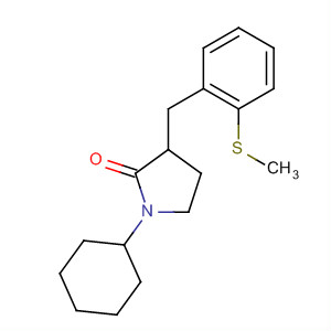 911719-96-5  2-Pyrrolidinone, 1-cyclohexyl-3-[[2-(methylthio)phenyl]methyl]-