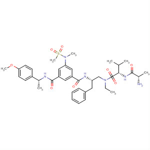 911786-47-5  L-Valinamide,N-[(2S)-2-[[3-[[[(1R)-1-(4-methoxyphenyl)ethyl]amino]carbonyl]-5-[methyl(methylsulfonyl)amino]benzoyl]amino]-3-phenylpropyl]-L-alanyl-N-ethyl-