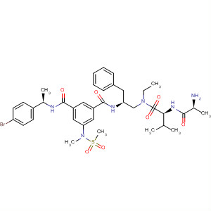 911786-48-6  L-Valinamide,N-[(2S)-2-[[3-[[[(1R)-1-(4-bromophenyl)ethyl]amino]carbonyl]-5-[methyl(methylsulfonyl)amino]benzoyl]amino]-3-phenylpropyl]-L-alanyl-N-ethyl-