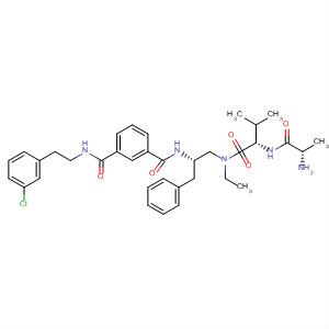 911787-78-5  L-Valinamide,N-[(2S)-2-[[3-[[[2-(3-chlorophenyl)ethyl]amino]carbonyl]benzoyl]amino]-3-phenylpropyl]-L-alanyl-N-ethyl-