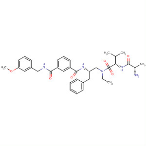 911788-15-3  L-Valinamide,N-[(2S)-2-[[3-[[[(3-methoxyphenyl)methyl]amino]carbonyl]benzoyl]amino]-3-phenylpropyl]-L-alanyl-N-ethyl-