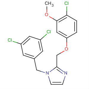 912342-74-6  1H-Imidazole,2-[(4-chloro-3-methoxyphenoxy)methyl]-1-[(3,5-dichlorophenyl)methyl]-