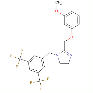 912343-35-2  1H-Imidazole,1-[[3,5-bis(trifluoromethyl)phenyl]methyl]-2-[(3-methoxyphenoxy)methyl]-