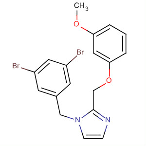 912343-36-3  1H-Imidazole,1-[(3,5-dibromophenyl)methyl]-2-[(3-methoxyphenoxy)methyl]-
