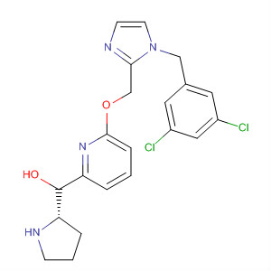912343-53-4  2-Pyrrolidinemethanol,1-[6-[[1-[(3,5-dichlorophenyl)methyl]-1H-imidazol-2-yl]methoxy]-2-pyridinyl]-, (2S)-