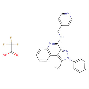 912451-01-5  2H-Pyrazolo[3,4-c]quinolin-4-amine,1-methyl-2-phenyl-N-(4-pyridinylmethyl)-, trifluoroacetate