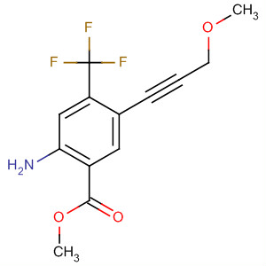 912574-10-8  Benzoic acid, 2-amino-5-(3-methoxy-1-propynyl)-4-(trifluoromethyl)-,methyl ester