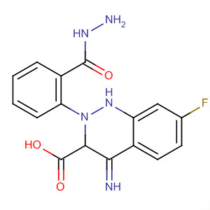 912629-82-4  3-Cinnolinecarboxylic acid, 7-fluoro-1,4-dihydro-4-imino-,2-phenylhydrazide