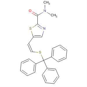 912639-50-0  2-Thiazolecarboxamide,N,N-dimethyl-5-[(1Z)-2-[(triphenylmethyl)thio]ethenyl]-