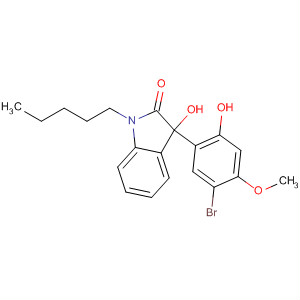 912668-96-3  2H-Indol-2-one,3-(5-bromo-2-hydroxy-4-methoxyphenyl)-1,3-dihydro-3-hydroxy-1-pentyl- 912668-96-3  2H-Indol-2-one,3-(5-bromo-2-hydroxy-4-methoxyphenyl)-1,3-dihydro-3-hydroxy-1-pentyl-