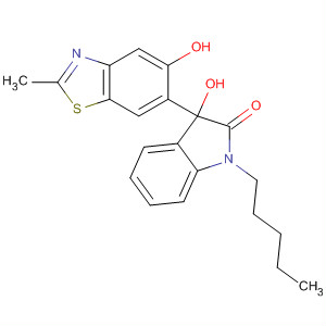 912669-56-8  2H-Indol-2-one,1,3-dihydro-3-hydroxy-3-(5-hydroxy-2-methyl-6-benzothiazolyl)-1-pentyl-