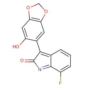 912669-63-7  2H-Indol-2-one, 7-fluoro-1,3-dihydro-3-(6-hydroxy-1,3-benzodioxol-5-yl)- 912669-63-7  2H-Indol-2-one, 7-fluoro-1,3-dihydro-3-(6-hydroxy-1,3-benzodioxol-5-yl)-
