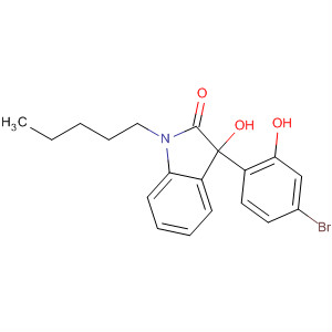 912669-77-3  2H-Indol-2-one,3-(4-bromo-2-hydroxyphenyl)-1,3-dihydro-3-hydroxy-1-pentyl- 912669-77-3  2H-Indol-2-one,3-(4-bromo-2-hydroxyphenyl)-1,3-dihydro-3-hydroxy-1-pentyl-
