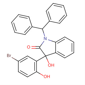 912669-96-6  2H-Indol-2-one,3-(5-bromo-2-hydroxyphenyl)-1-(diphenylmethyl)-1,3-dihydro-3-hydroxy- 912669-96-6  2H-Indol-2-one,3-(5-bromo-2-hydroxyphenyl)-1-(diphenylmethyl)-1,3-dihydro-3-hydroxy-