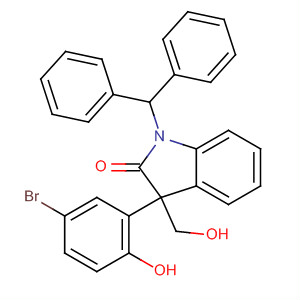 912669-98-8  2H-Indol-2-one,3-(5-bromo-2-hydroxyphenyl)-1-(diphenylmethyl)-1,3-dihydro-3-(hydroxymethyl)- 912669-98-8  2H-Indol-2-one,3-(5-bromo-2-hydroxyphenyl)-1-(diphenylmethyl)-1,3-dihydro-3-(hydroxymethyl)-