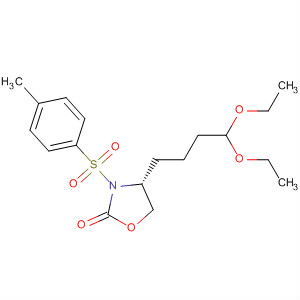 912806-75-8  2-Oxazolidinone, 4-(4,4-diethoxybutyl)-3-[(4-methylphenyl)sulfonyl]-,(4R)-