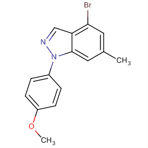 913003-00-6  1H-Indazole, 4-bromo-1-(4-methoxyphenyl)-6-methyl-