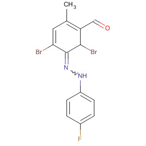 913003-13-1  Benzaldehyde, 2,6-dibromo-4-methyl-, (4-fluorophenyl)hydrazone