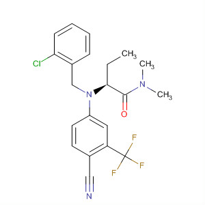 913287-69-1  Butanamide,2-[[(2-chlorophenyl)methyl][4-cyano-3-(trifluoromethyl)phenyl]amino]-N,N-dimethyl-, (2S)-