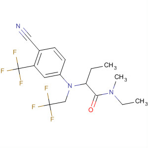 913288-35-4  Butanamide,2-[[4-cyano-3-(trifluoromethyl)phenyl](2,2,2-trifluoroethyl)amino]-N-ethyl-N-methyl-