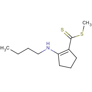 91334-26-8  1-Cyclopentene-1-carbodithioic acid, 2-(butylamino)-, methyl ester