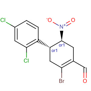 913623-46-8  1-Cyclohexene-1-carboxaldehyde,2-bromo-4-(2,4-dichlorophenyl)-5-nitro-, (4R,5S)-rel-