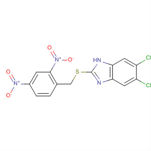 913625-95-3  1H-Benzimidazole, 5,6-dichloro-2-[[(2,4-dinitrophenyl)methyl]thio]-