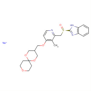 913694-96-9  1H-Benzimidazole,2-[(R)-[[3-methyl-4-(1,5,9-trioxaspiro[5.5]undec-3-ylmethoxy)-2-pyridinyl]methyl]sulfinyl]-, sodium salt